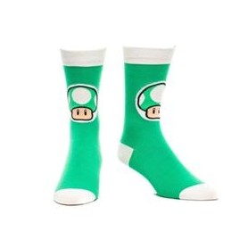 Nintendo Green Mushroom socks calzini
