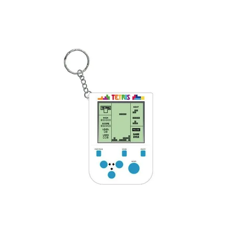 Tetris Mini Retro Handheld Video Game Keychain
