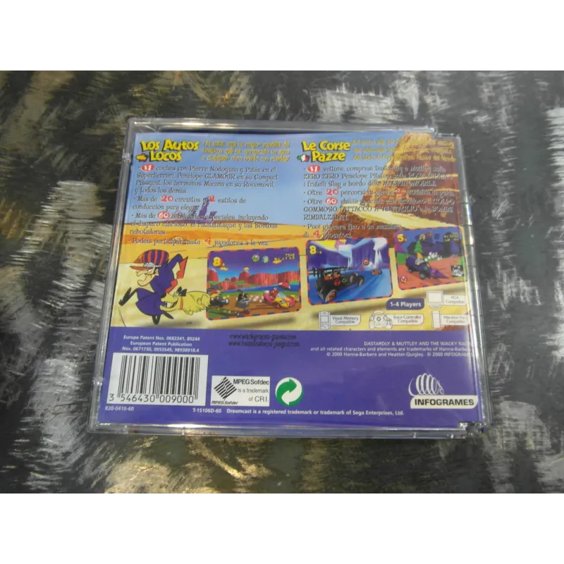 WACKY RACES - Sega Dreamcast PAL
