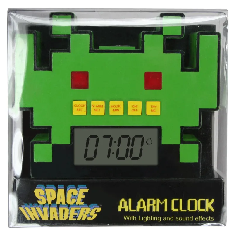 Space Invaders Alarm Clock 9 cm
